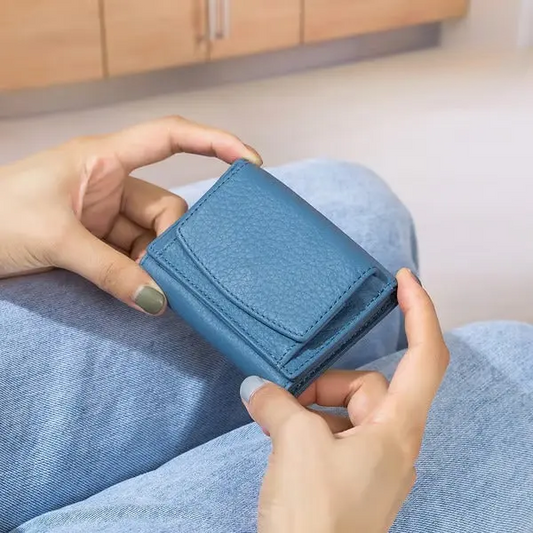 Wallet RFID Blocking Slim Zipper Coin Pocket