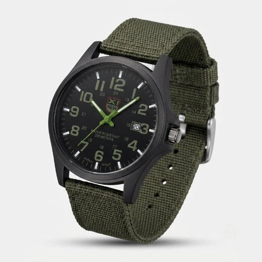 Watch Stainless Steel Case 165 Ft Water-Resistant LED Backlight