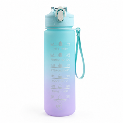 Water Bottle Hourly Markers Locking Flip-Top 850ml