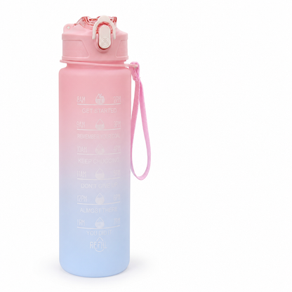 Water Bottle Hourly Markers Locking Flip-Top 850ml