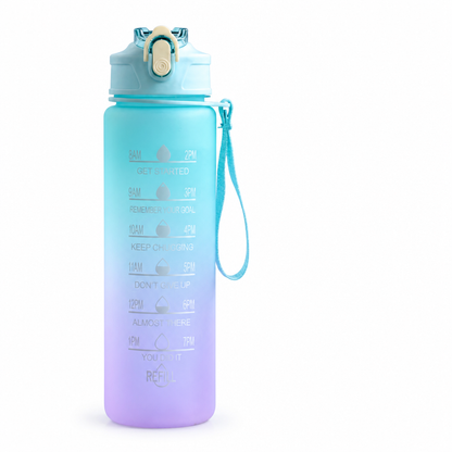 Water Bottle Hourly Markers Locking Flip-Top 850ml