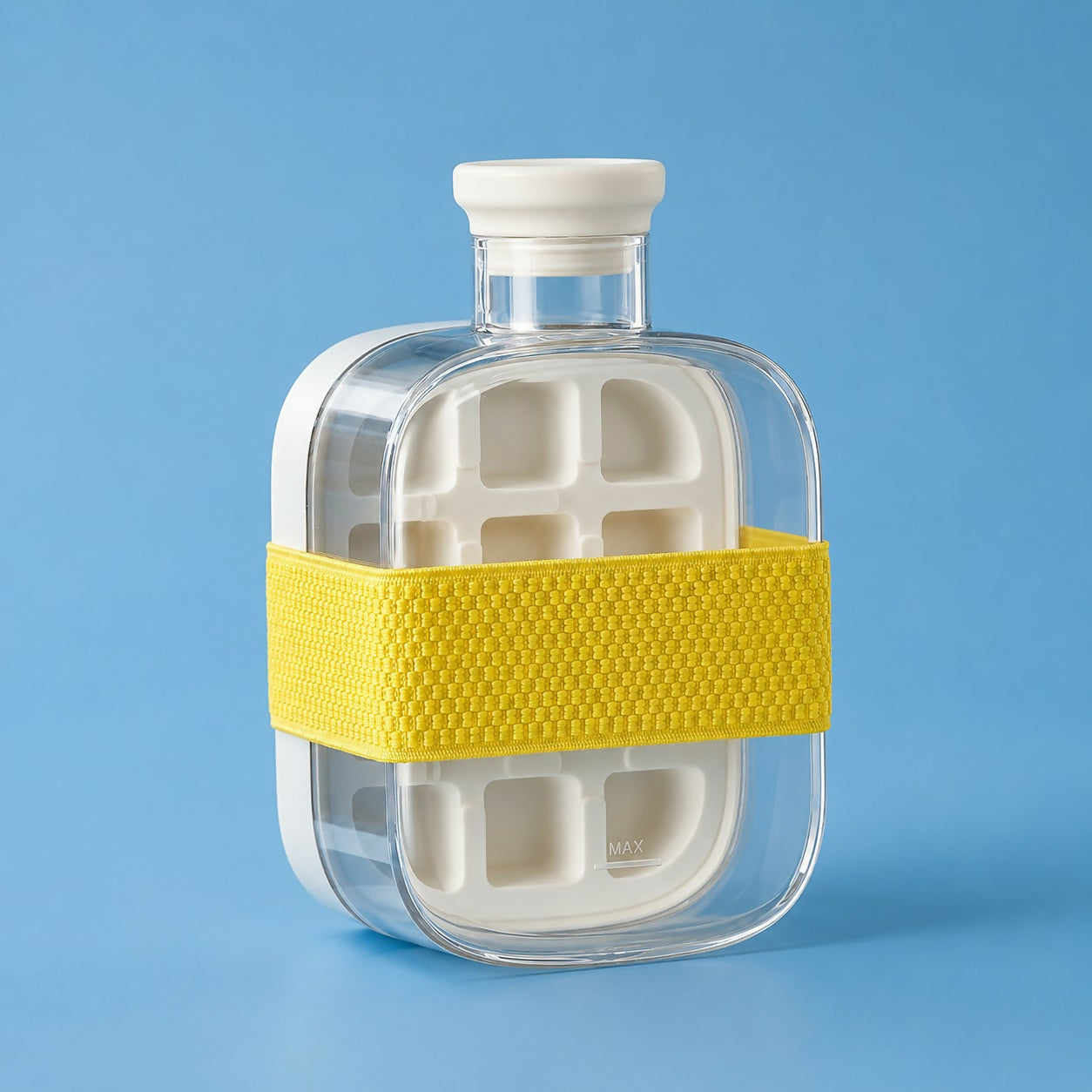 Water Bottle Leak-Proof Integrated Ice Mold & Silicone Sleeve