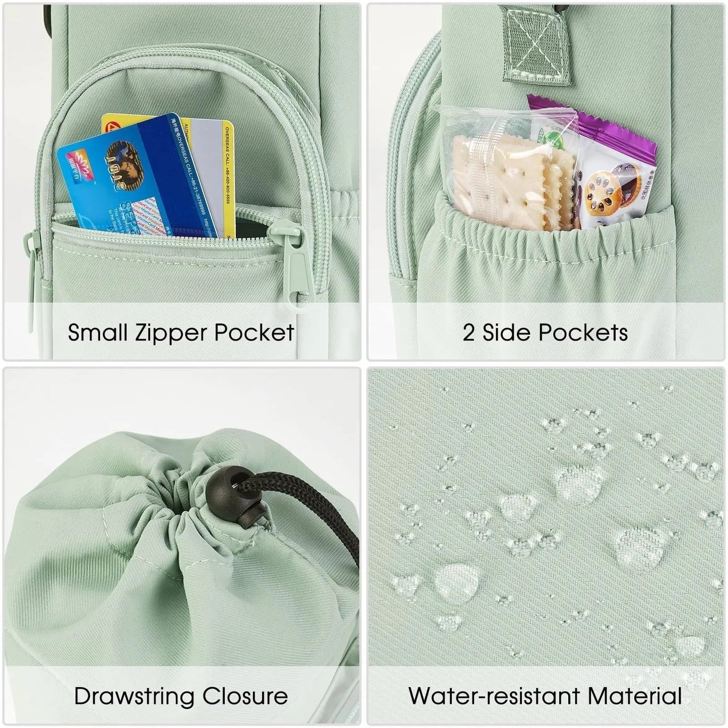 Water Bottle Shoulder Bag Integrated Bottle Holder Water-Repellent Nylon