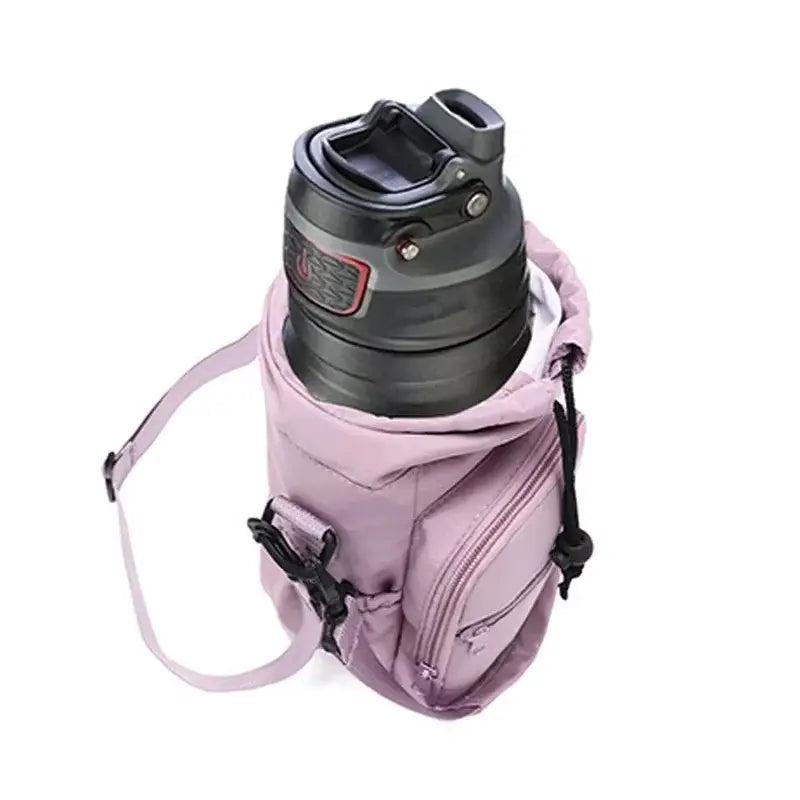 Water Bottle Shoulder Bag Integrated Bottle Holder Water-Repellent Nylon