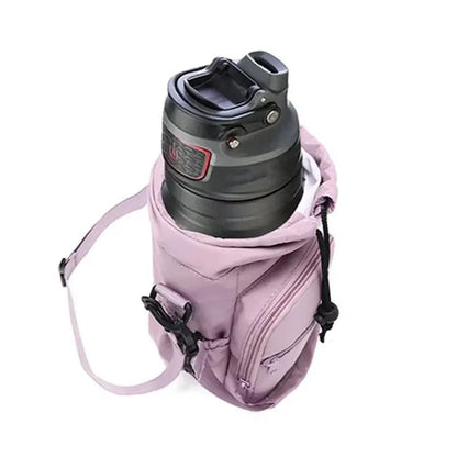 Water Bottle Shoulder Bag Integrated Bottle Holder Water-Repellent Nylon