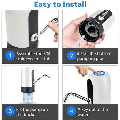 Water Dispenser Pump USB Rechargeable Touch Control BPA Free