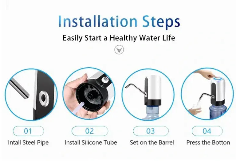 Water Dispenser Pump USB Rechargeable Touch Control BPA Free