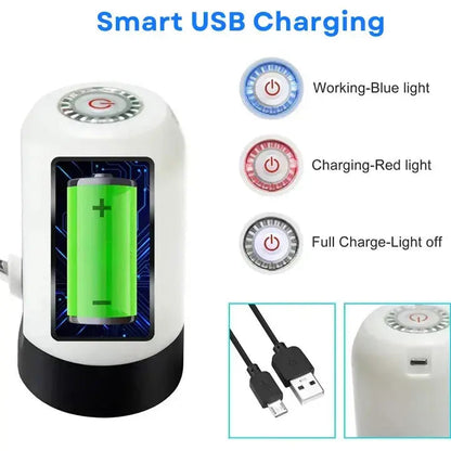 Water Dispenser Pump USB Rechargeable Touch Control BPA Free