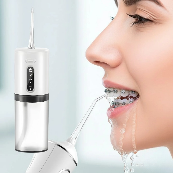 Water Flosser Cordless Rechargeable 3 Modes & 2 Nozzles