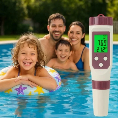 Water Quality Tester 7-in-1 Bluetooth App Backlit LCD
