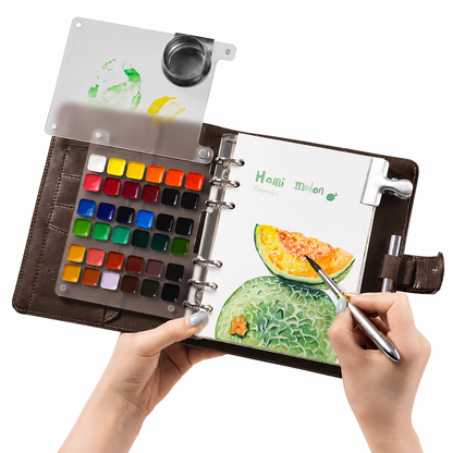 Watercolor Travel Sketchbook Set 300gsm Cotton & Magnetic Palette