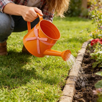 Watering Can Compact Painted Steel Perforated Sprinkler