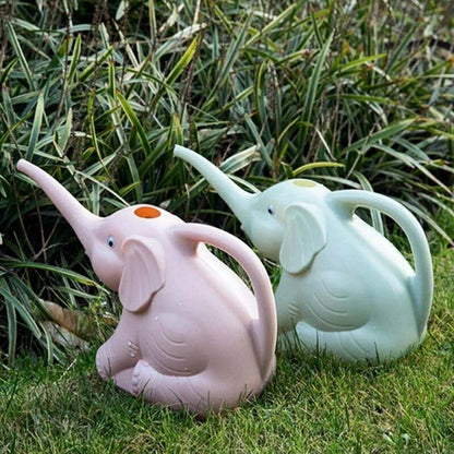 Watering Can Elephant-Shaped Trunk Spout Lightweight Indoor & Outdoor