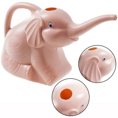Watering Can Elephant-Shaped Trunk Spout Lightweight Indoor & Outdoor