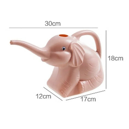 Watering Can Elephant-Shaped Trunk Spout Lightweight Indoor & Outdoor