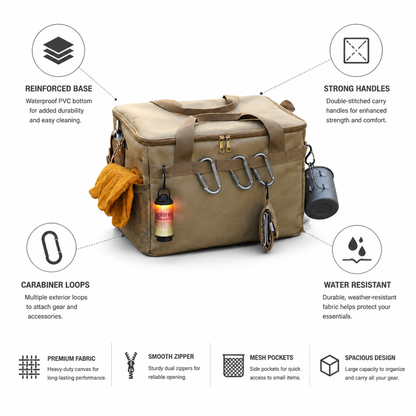 Waterproof Camping Storage Bag with Reinforced Base