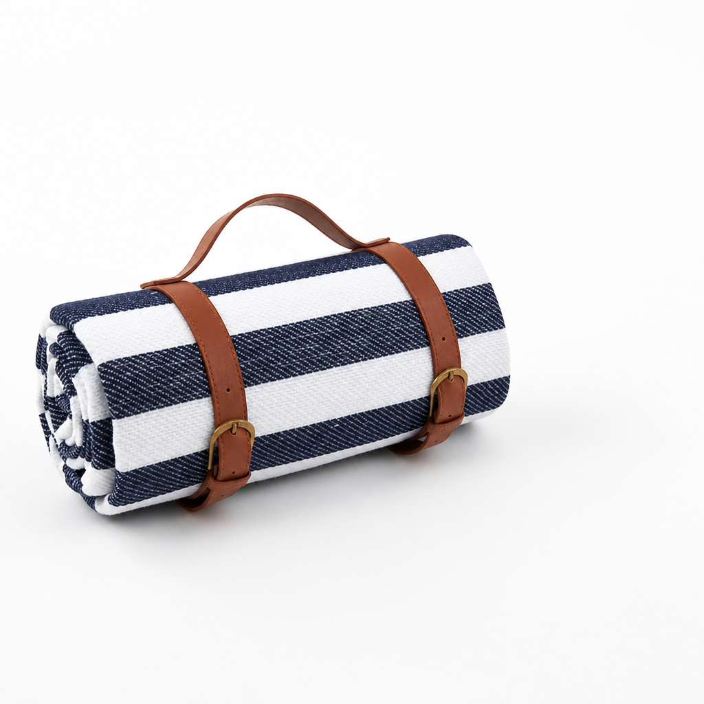 Waterproof Padded Foldable Picnic Blanket (Leather Carrying Strap)