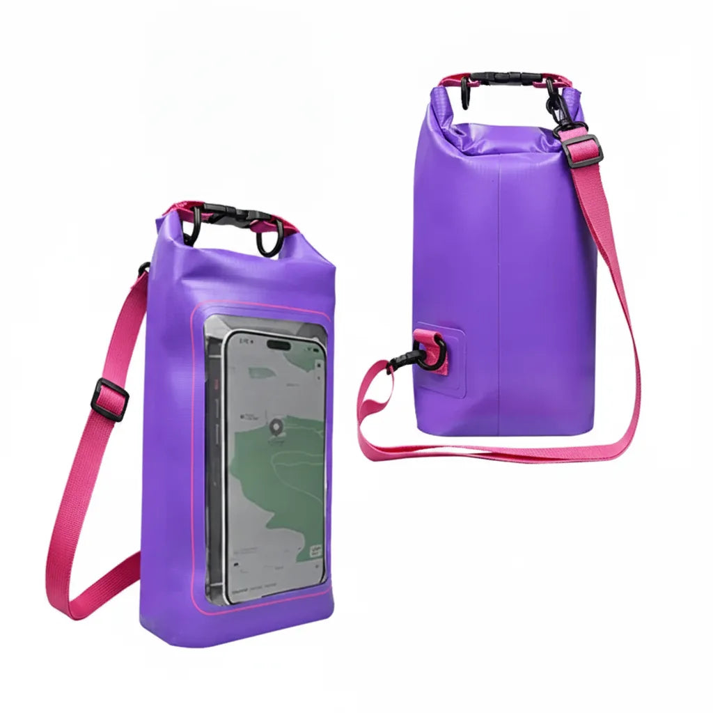 Waterproof Phone Pouch Touchscreen Window & Detachable Strap