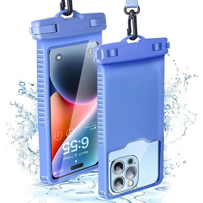Waterproof Smartphone Case Clear Touchscreen Shock-Resistant Adjustable Strap