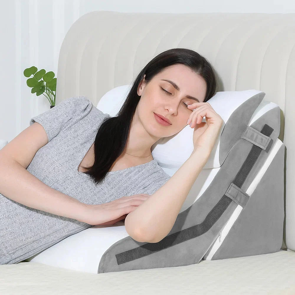 Wedge Pillow Breathable Memory Foam Removable Neck Pillow