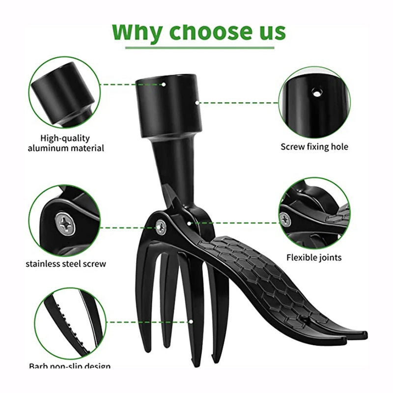 Weed Puller Long Handle & Detachable Stainless Steel Head