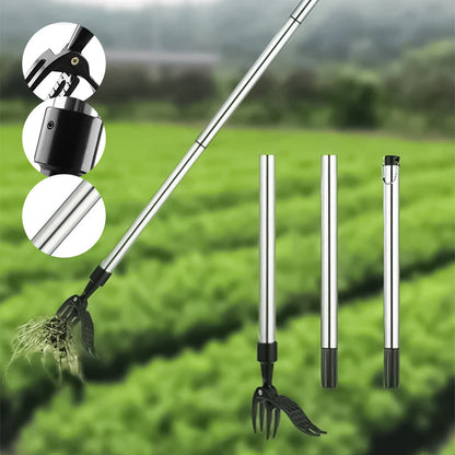 Weed Puller Long Handle & Detachable Stainless Steel Head