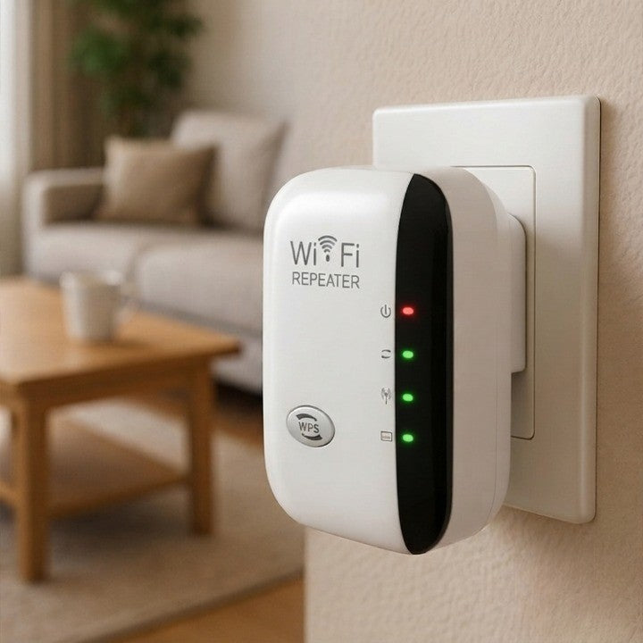 Wi‑Fi Range Extender 300 Mbps Plug‑In & Universal Compatibility