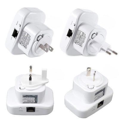 Wi‑Fi Range Extender 300 Mbps Plug‑In & Universal Compatibility