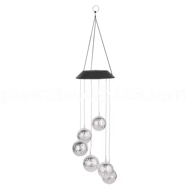 Wind Chime Solar-Powered Color-Changing LED Weatherproof