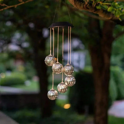 Wind Chime Solar-Powered Color-Changing LED Weatherproof