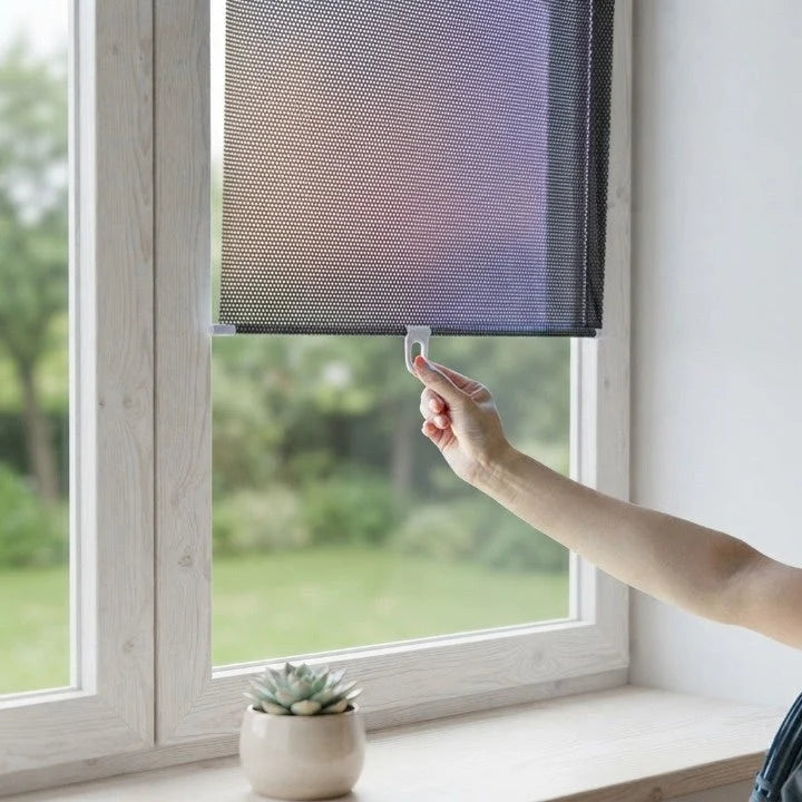 Window Blind Electrostatic Adhesion UV-Blocking Mesh