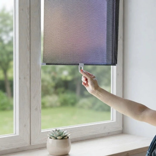 Window Blind Electrostatic Adhesion UV-Blocking Mesh