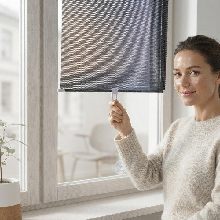 Window Blind Electrostatic Adhesion UV-Blocking Mesh