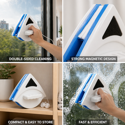 Window Cleaner Double-Sided Magnetic Handheld
