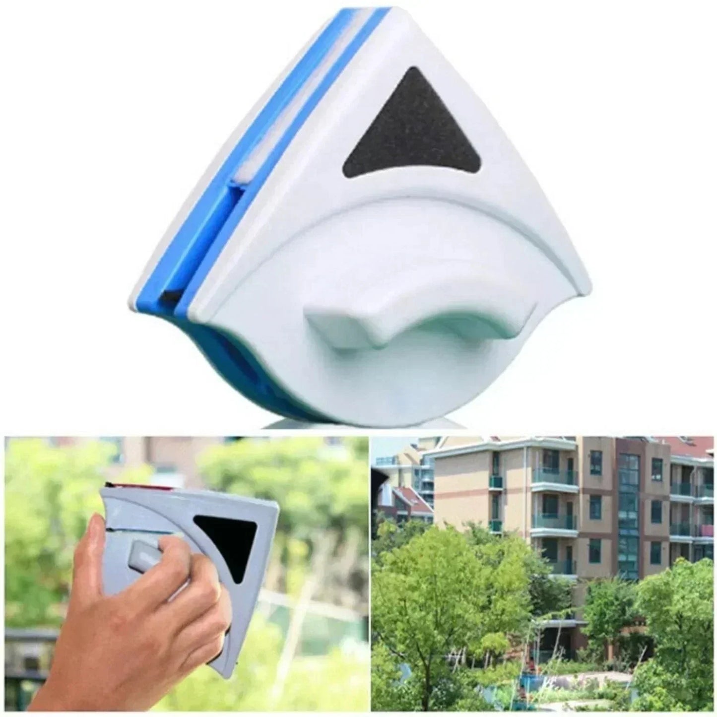 Window Cleaner Double-Sided Magnetic Microfiber Pads