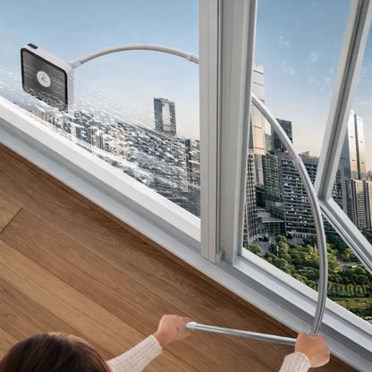 Window Cleaner Magnetic Double-Sided Extendable Handle