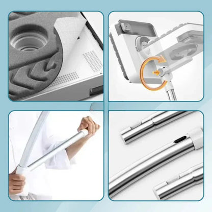 Window Cleaner Magnetic Two-Sided Microfiber & Extendable Handle