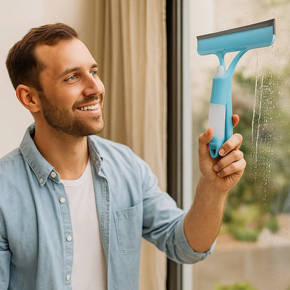 Window Squeegee 3-in-1 Spray & Wipe 250ml Refillable