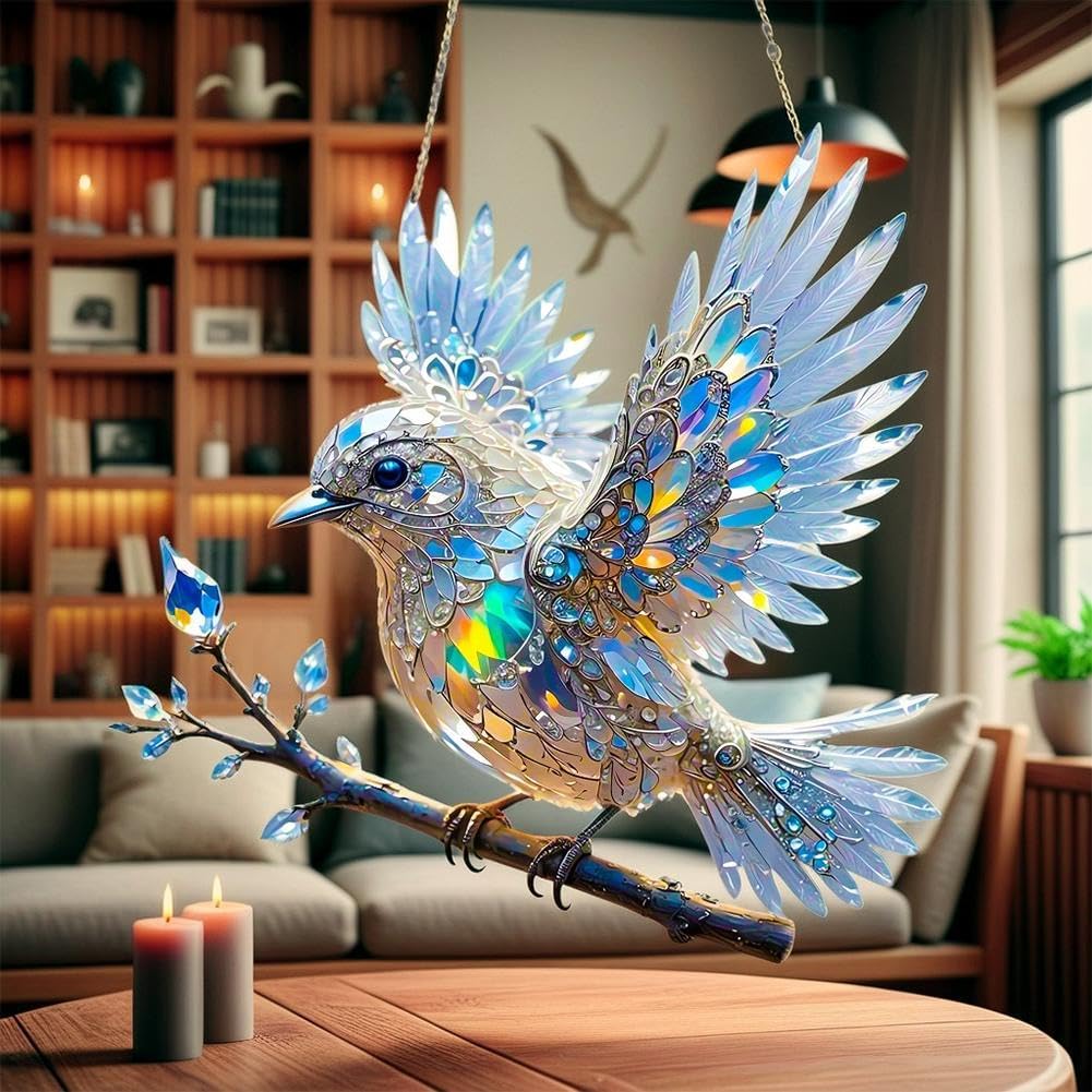 Window Suncatcher Iridescent Acrylic Light-Reflecting
