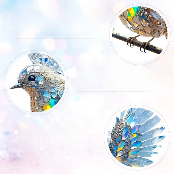 Window Suncatcher Iridescent Acrylic Light-Reflecting
