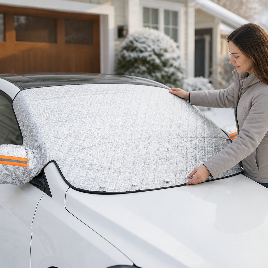 Windshield & Mirror Cover Magnetic Waterproof Universal Fit