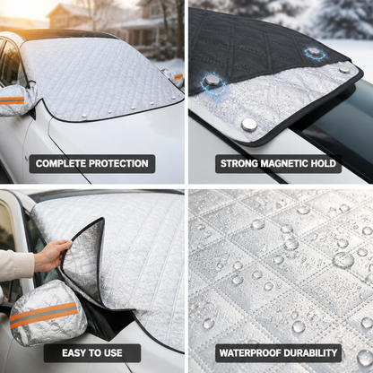 Windshield & Mirror Cover Magnetic Waterproof Universal Fit