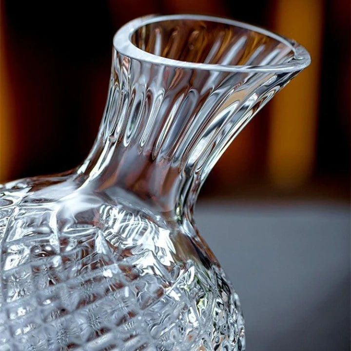 Wine Decanter 360° Rotating Hand-Blown Lead-Free Crystal