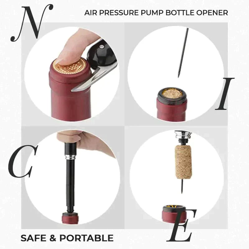 Wine Opener Air Pressure Pump Stainless Steel Needle