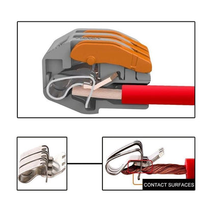 Wire Connector Set Tool-Free Lever 0.75-2.5 mm²