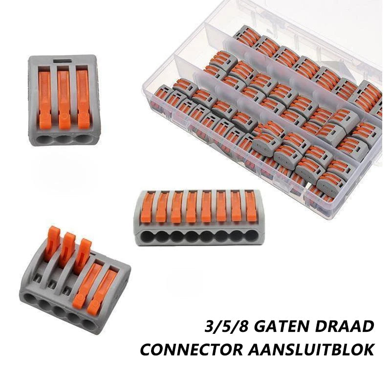 Wire Connector Set Tool-Free Lever 0.75-2.5 mm²