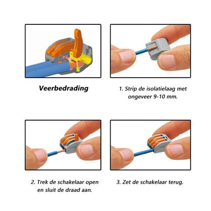 Wire Connector Set Tool-Free Lever 0.75-2.5 mm²