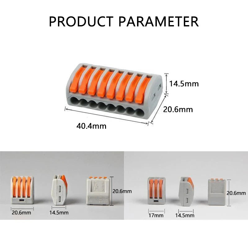 Wire Connector Set Tool-Free Lever 0.75-2.5 mm²