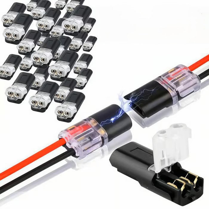 Wire Connector Set Tool-Free Snap-In Solid & Stranded