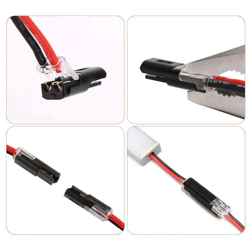 Wire Connector Set Tool-Free Snap-In Solid & Stranded